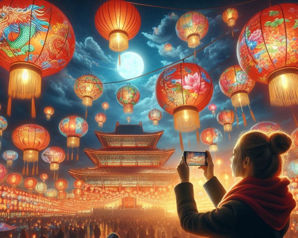 La fête des lanternes chinoises